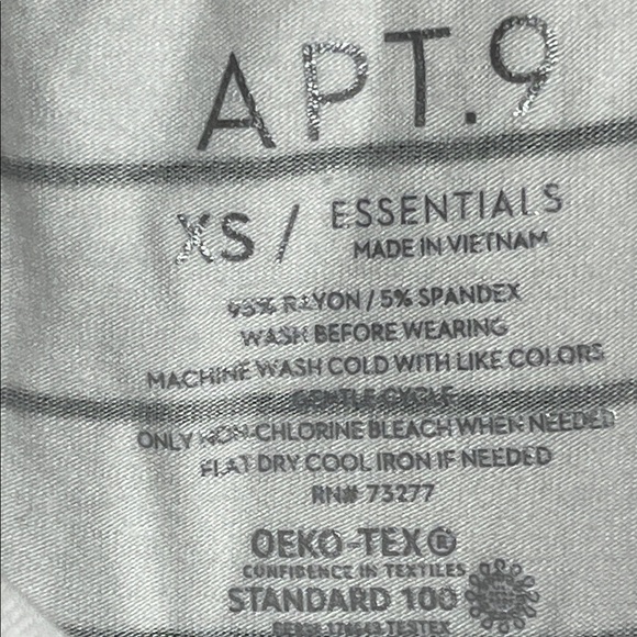 Apt. 9 White and Black Striped Tank Top - Picture 2 of 9